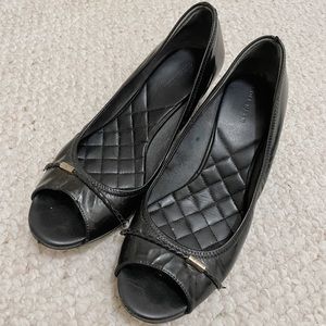 Cole Haan black wedges heels